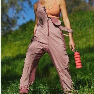 Free People Movement Fast Track Onesie Pink Size XL